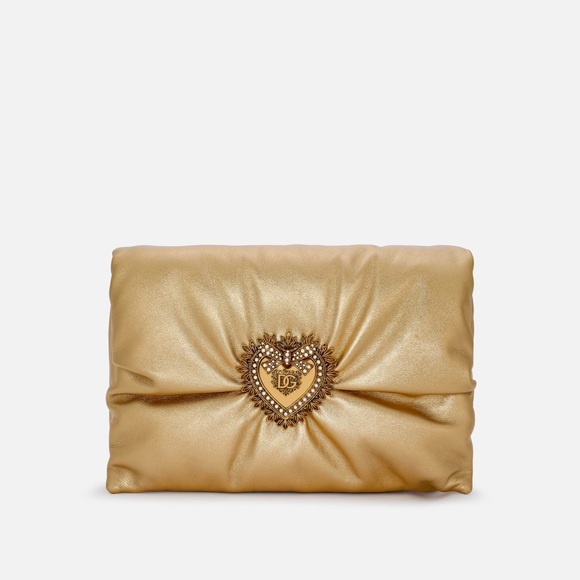 Dolce and Gabbana Medium foiled calfskin Devotion Soft Cluch Bag - Picture 16 of 16
